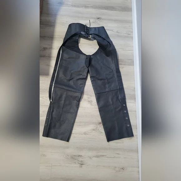Black Leather Chaps